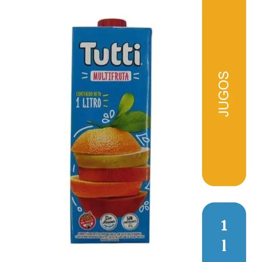 JUGO TUTTI 8X1LT MULTIFRUTA