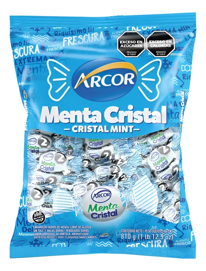 CARAMELO ARCOR MENTA CRISTAL 6*810GRS