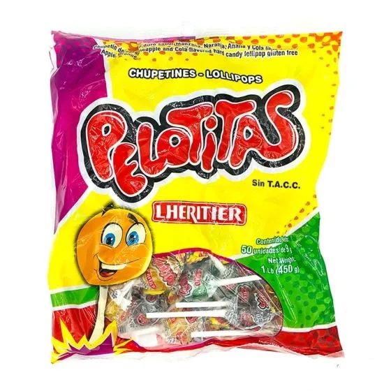 CHUPETIN PELOTITAS SURTIDO 12*50