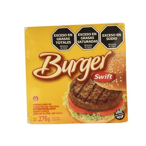 HAMBURGUESA SWIFT 4 X 69 GRS