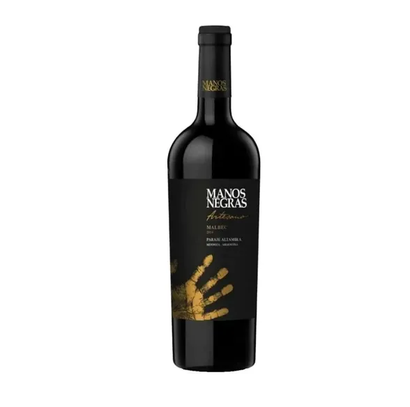 VINO MANOS NEGRAS ARTESANO MALBEC X 750CC