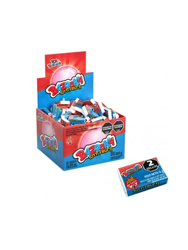 CHICLE BAZOOKA TUTTI 18 X 80 X 4