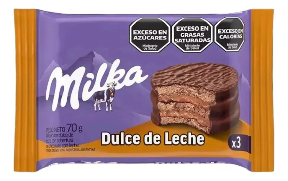 ALFAJOR MILKA TRIPLE DDL 36*70GRS