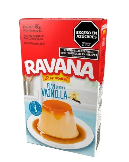 FLAN RAVANA VAINILLA 12 X 60GRS