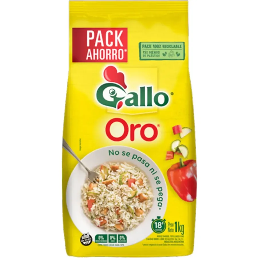 GALLO ARROZ ORO PARBOIL BOLSA 10X1KG