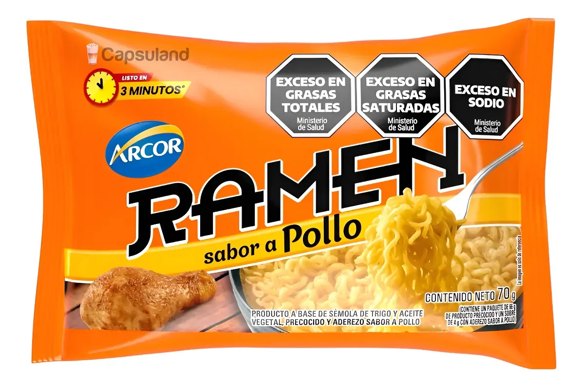 RAMEN ARCOR SABOR POLLO 24 X 70GRS