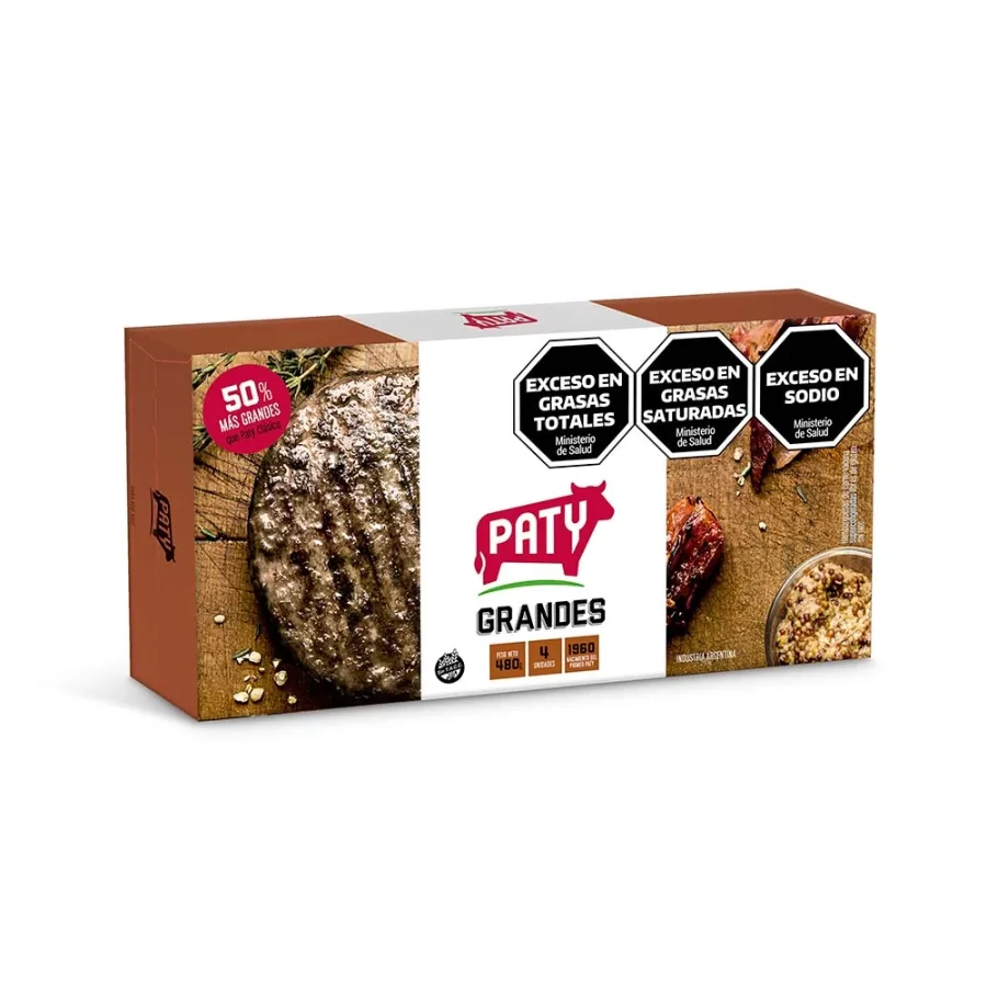 HAMBURGUESA PATY GRANDES 4 X 480GRS