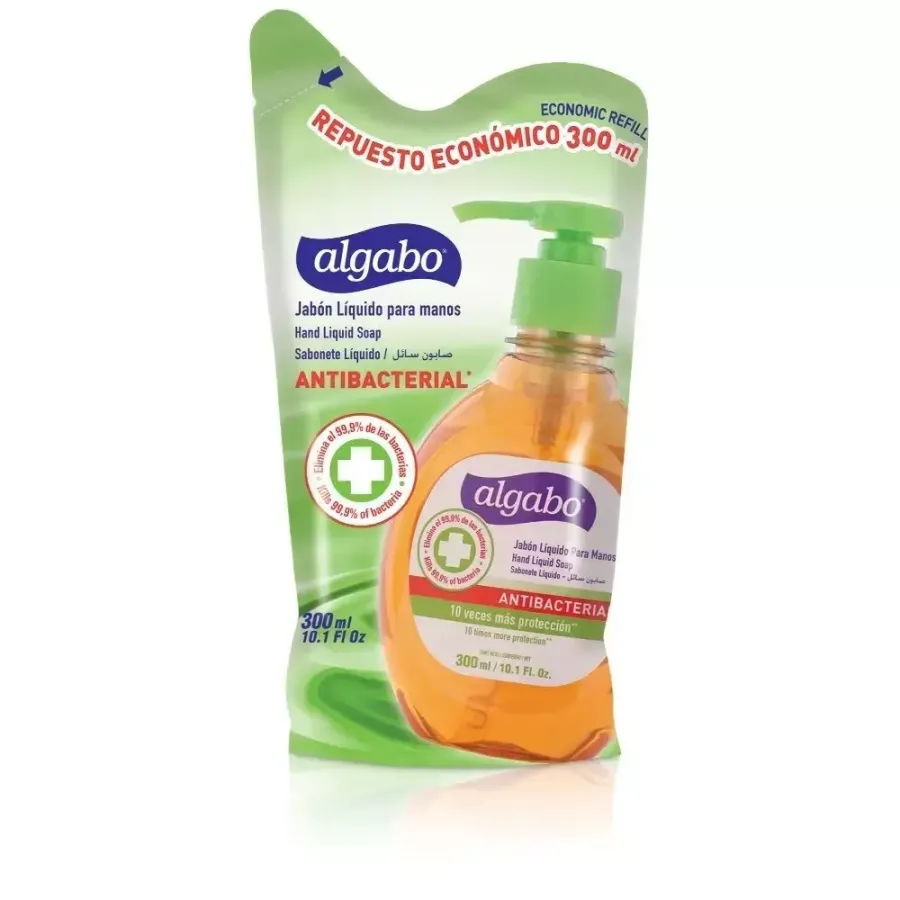 JABON LIQ ALGABO MANOS ANTIBACTERIAL DOYPACK X 3