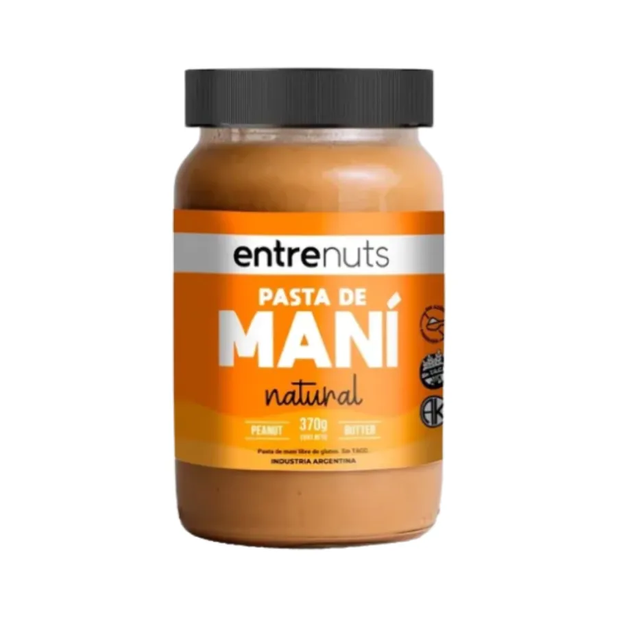 PASTA DE MANI ENTRENUTS NATURAL 12 X 370GRS