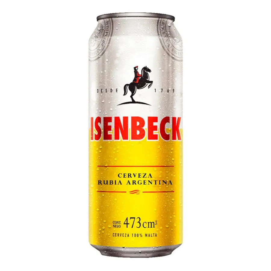 LATA CERVEZA ISENBECK RUBIA*473CC.