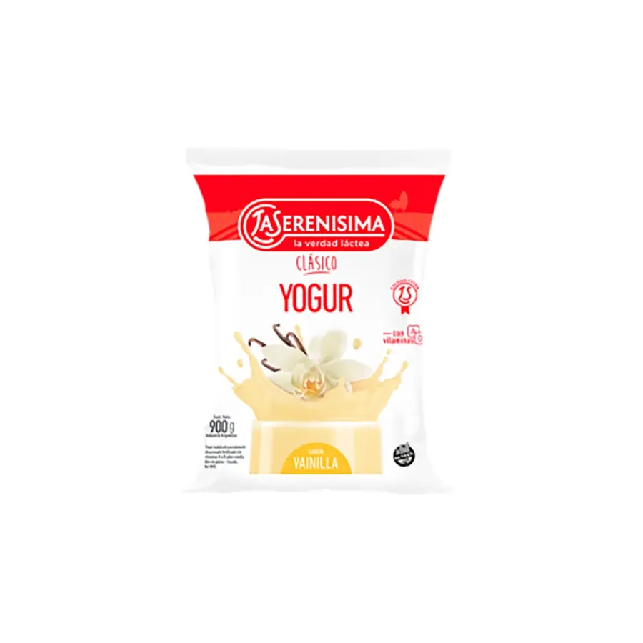 YOGUR LA SERENISIMA SACHET ENT. VAIN.*900GRS