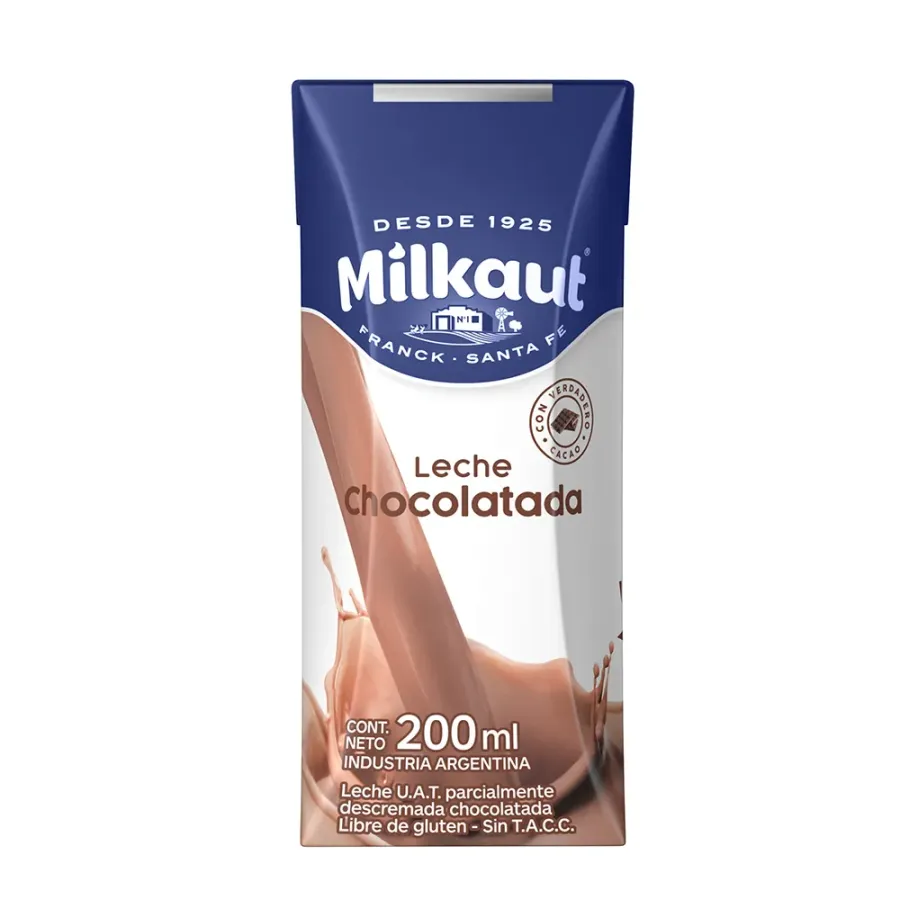 LECHE CHOCOLATADA MILKAUT X 200CC