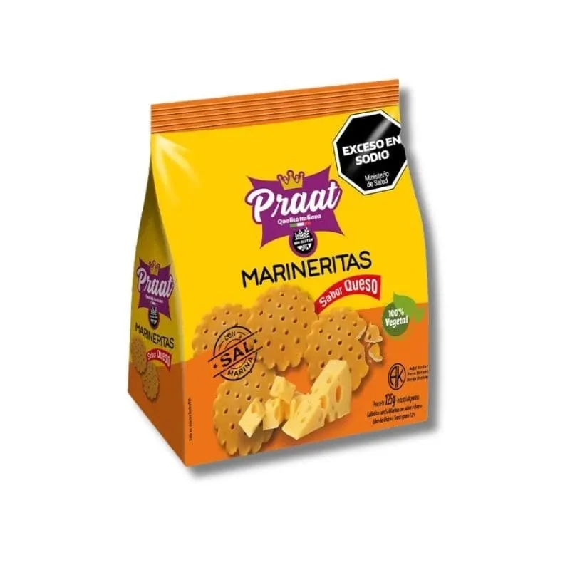 GALLETITAS PRAAT MARINERITAS QUESO 18 X 125GRS