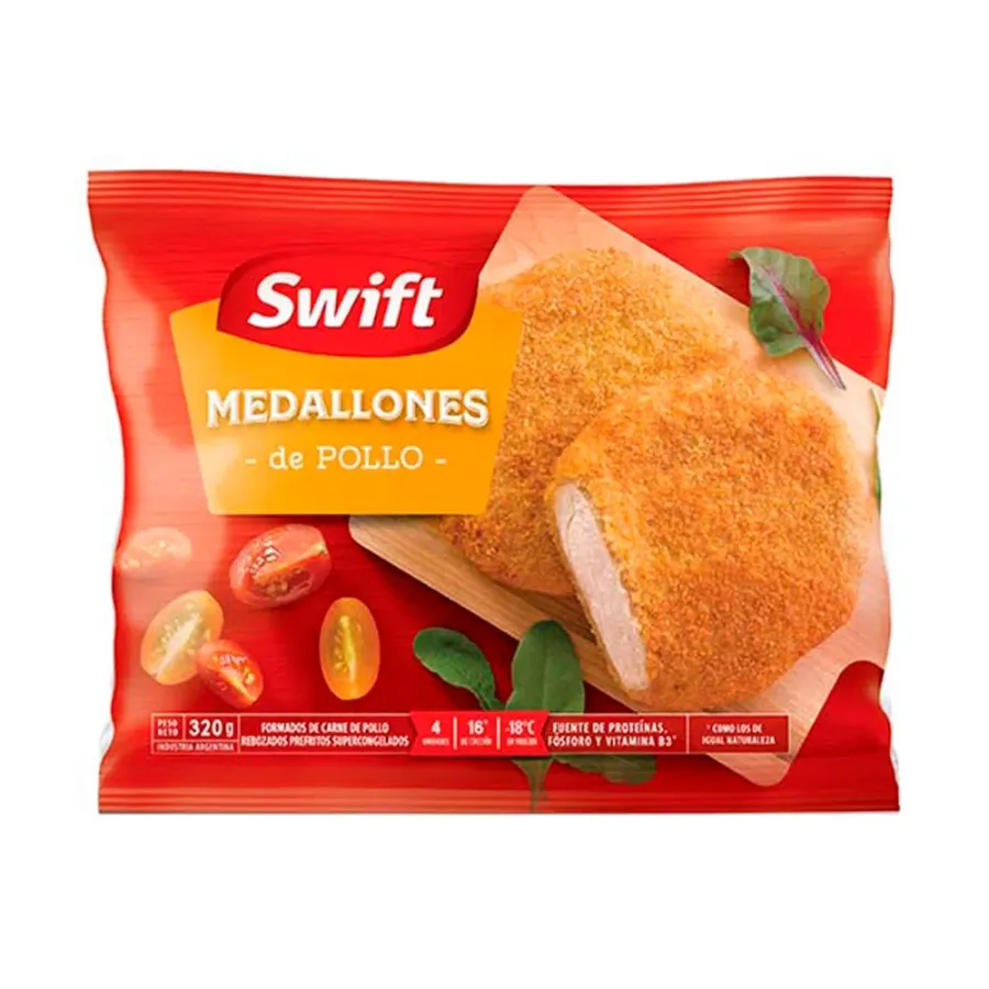 MEDALLON SWIFT DE POLLO 4 X 80GRS