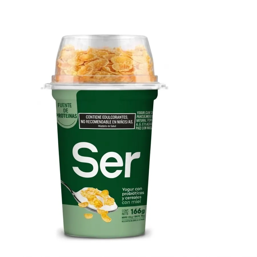 YOGUR SER BATIDO CEREAL COPOS X 166GRS