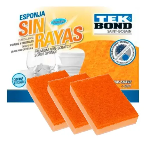 ESPONJA TEK BOND SIN RAYAS CAJA*60UNID.