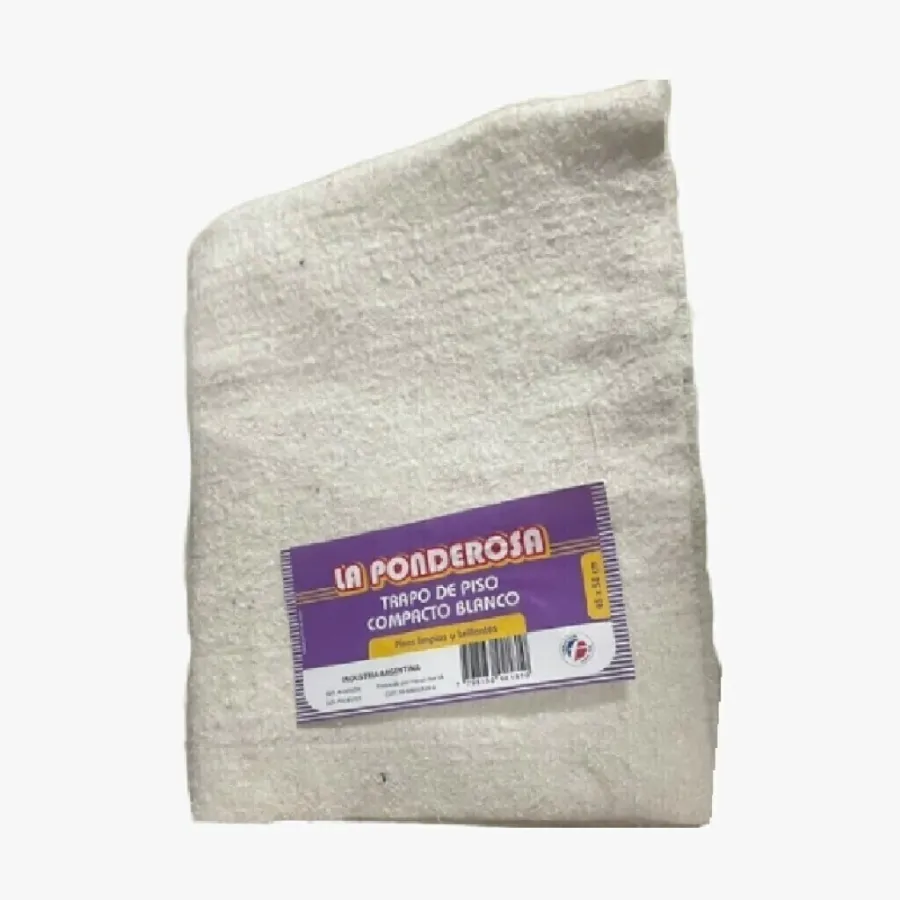 TRAPO DE PISO LA PONDEROSA COMPACTO BLANCO