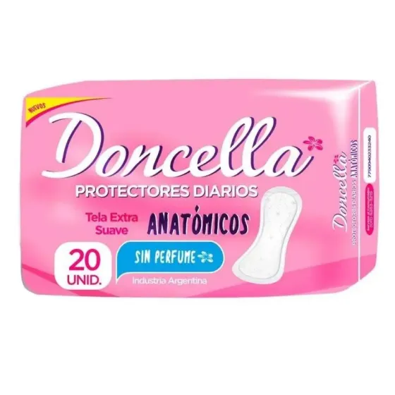 PROTECTOR DIARIO DONCELLA ANAT. SIN PERFUME.*20UNID.
