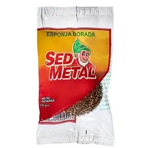 ESPONJA SED METAL DORADA *1 UNID*13GRS