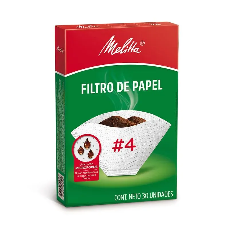FILTRO DE CAFE MELITTA NRO 4 24 X 30UNID